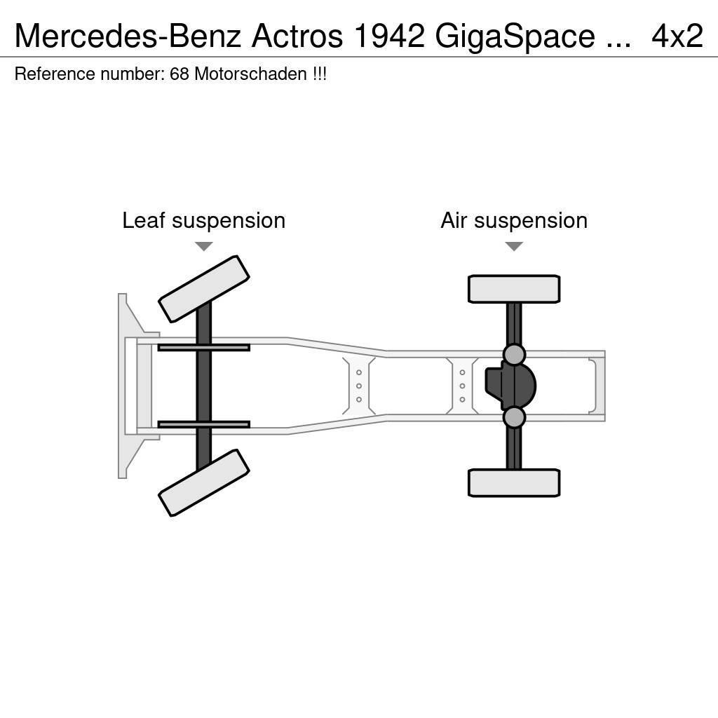 Mercedes-Benz Actros 1942 GigaSpace / Motorschaden !!! Tegljači