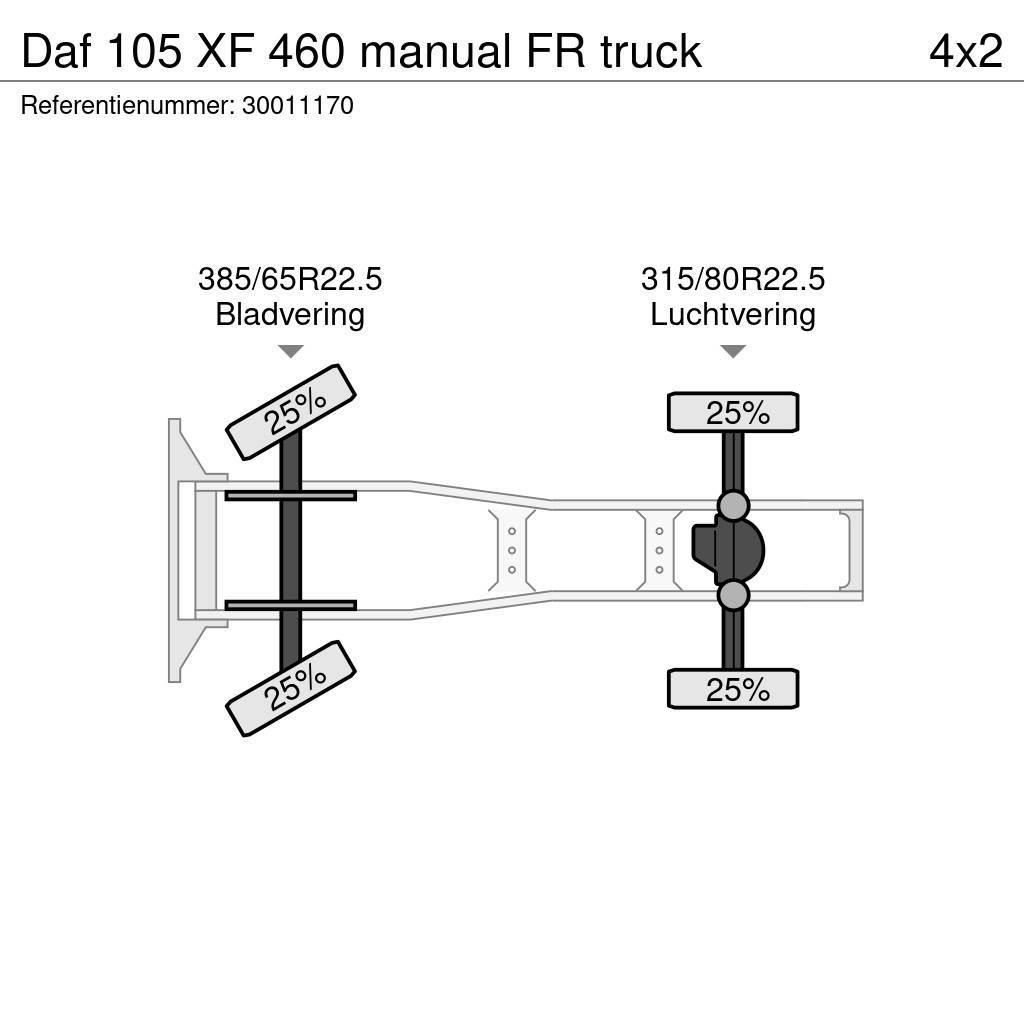 DAF 105 XF 460 manual FR truck Tegljači