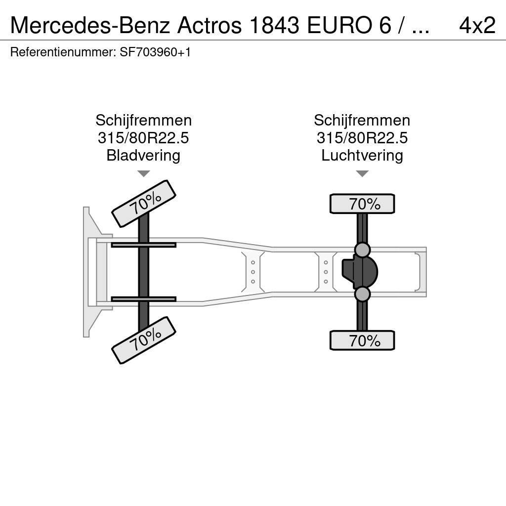 Mercedes-Benz Actros 1843 EURO 6 / PTO Tegljači