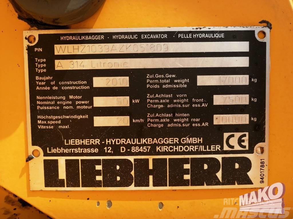 Liebherr A 314 Litronic Bageri točkaši