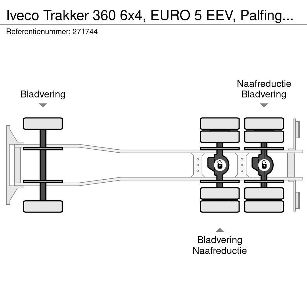 Iveco Trakker 360 6x4, EURO 5 EEV, Palfinger, Remote Kamioni sa otvorenim sandukom