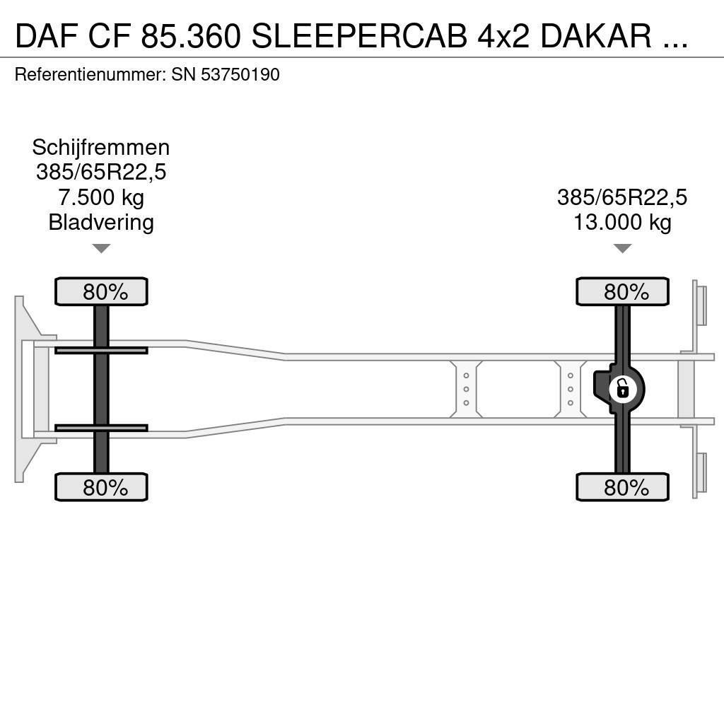 DAF CF 85.360 SLEEPERCAB 4x2 DAKAR EDUCATION TRUCK (ZF Sanduk kamioni