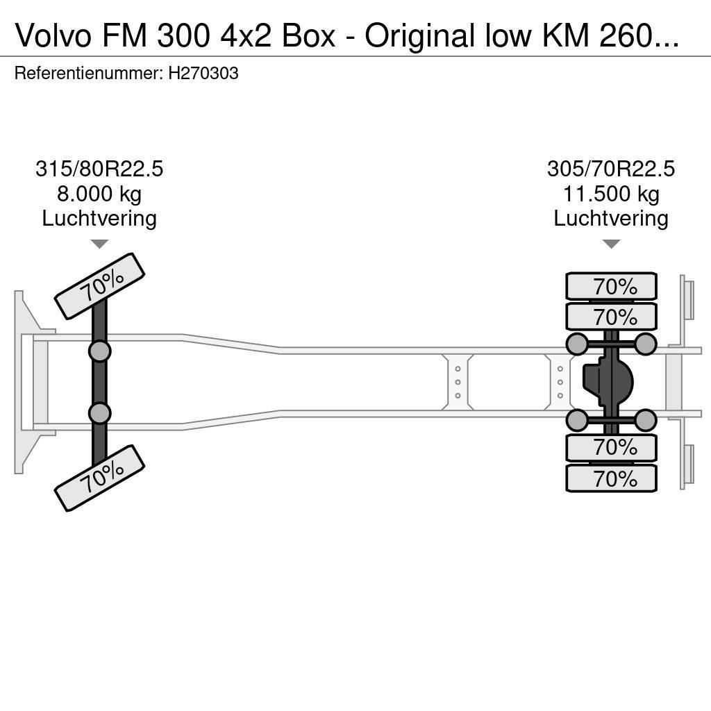 Volvo FM 300 4x2 Box - Original low KM 260Tkm - Loadlift Sanduk kamioni