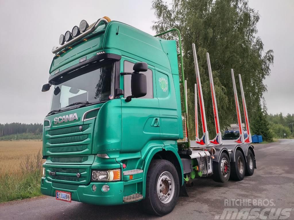 Scania R730 8x4 puuvarustus,euro 5 Kamioni za drva Šticari