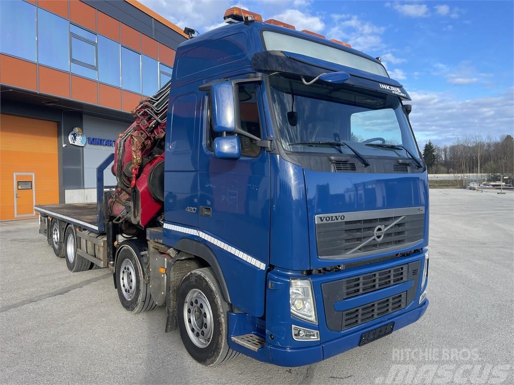 Volvo FH 8x2 Euro5 + Crane Hiab 800 E7 + Jib 135x4 Kamioni sa kranom