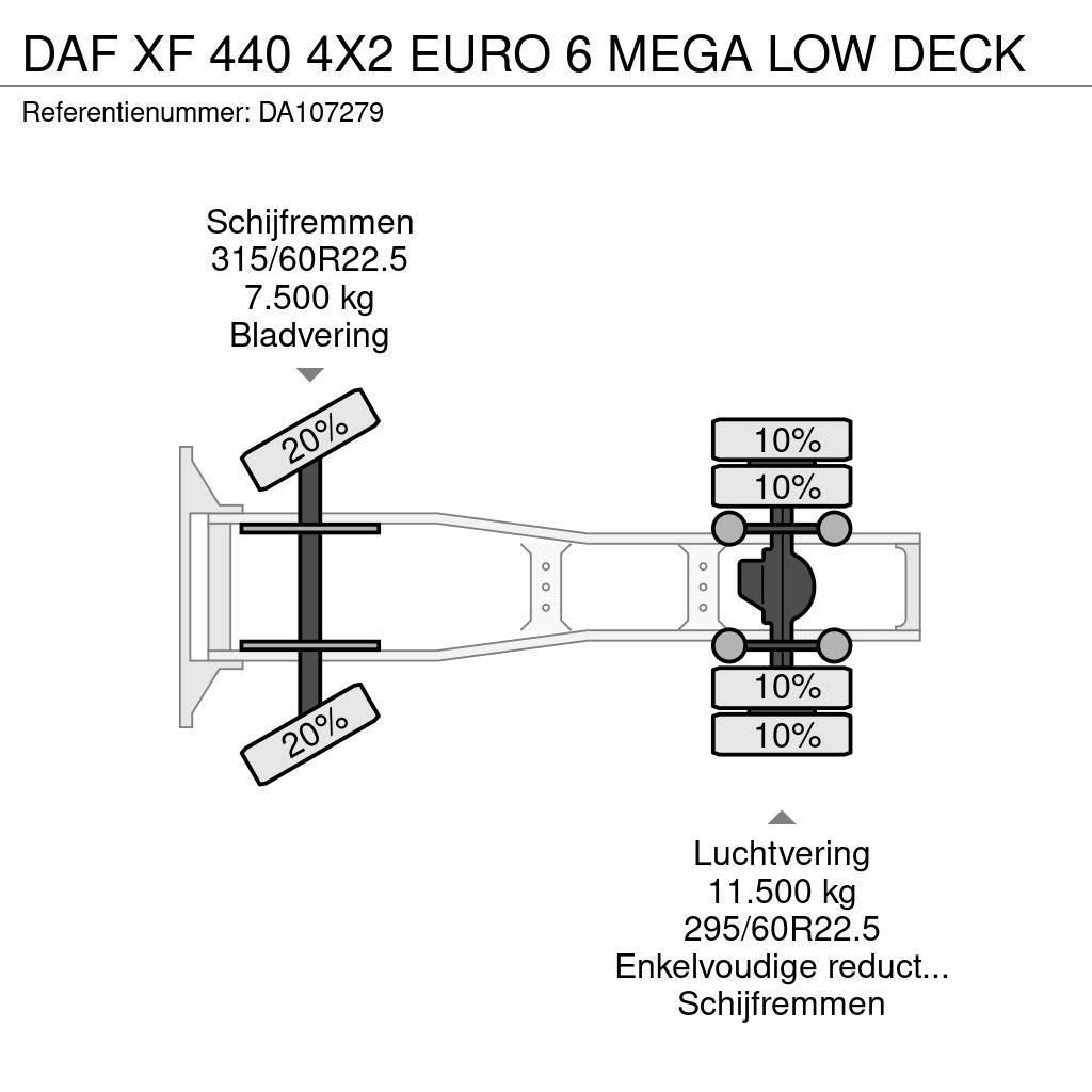 DAF XF 440 4X2 EURO 6 MEGA LOW DECK Tractor Units