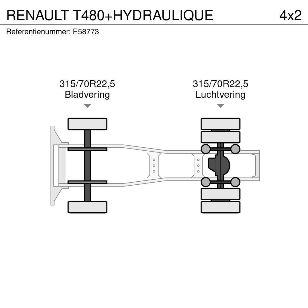 Renault T480+HYDRAULIQUE Tegljači