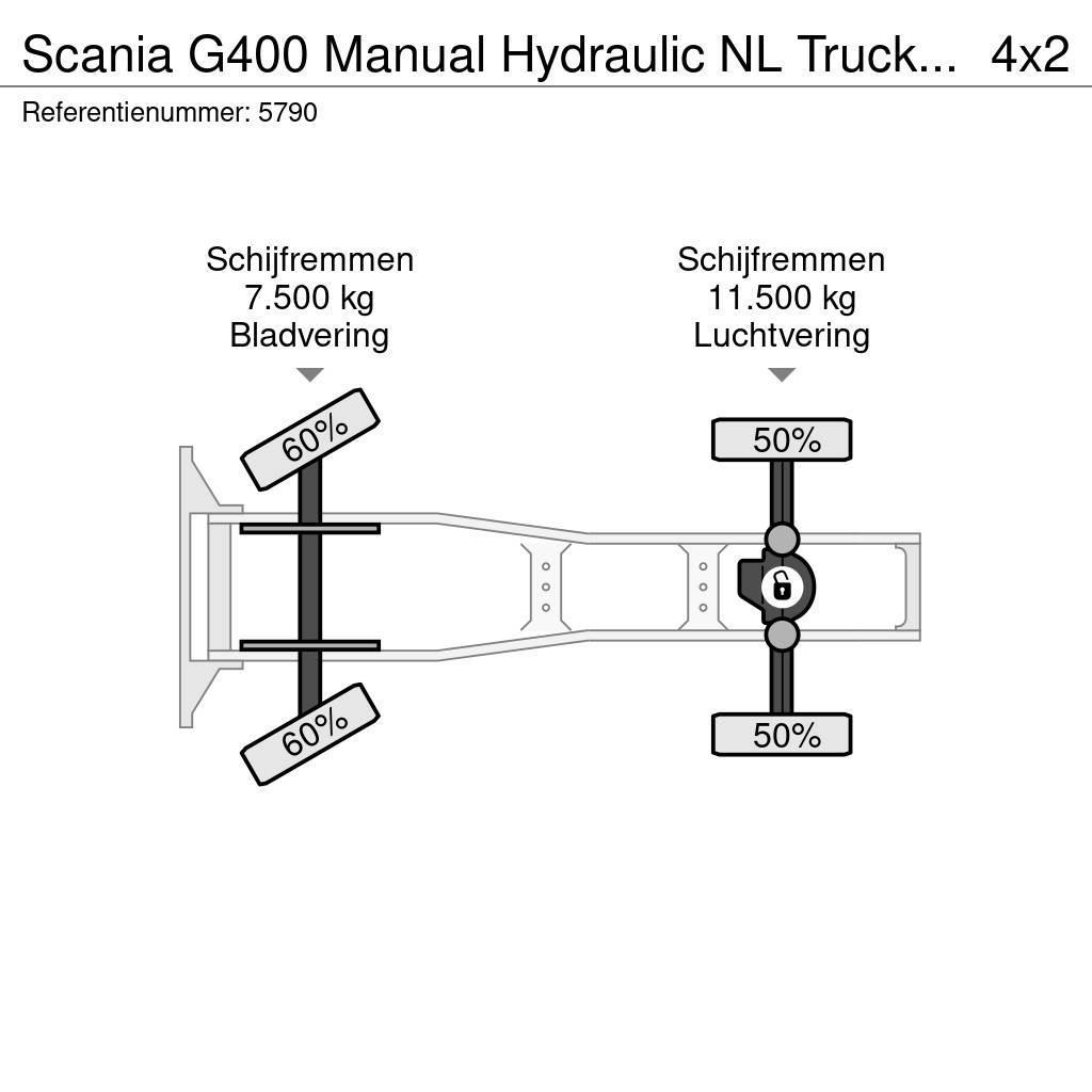 Scania G400 Manual Hydraulic NL Truck EURO 5 Tegljači