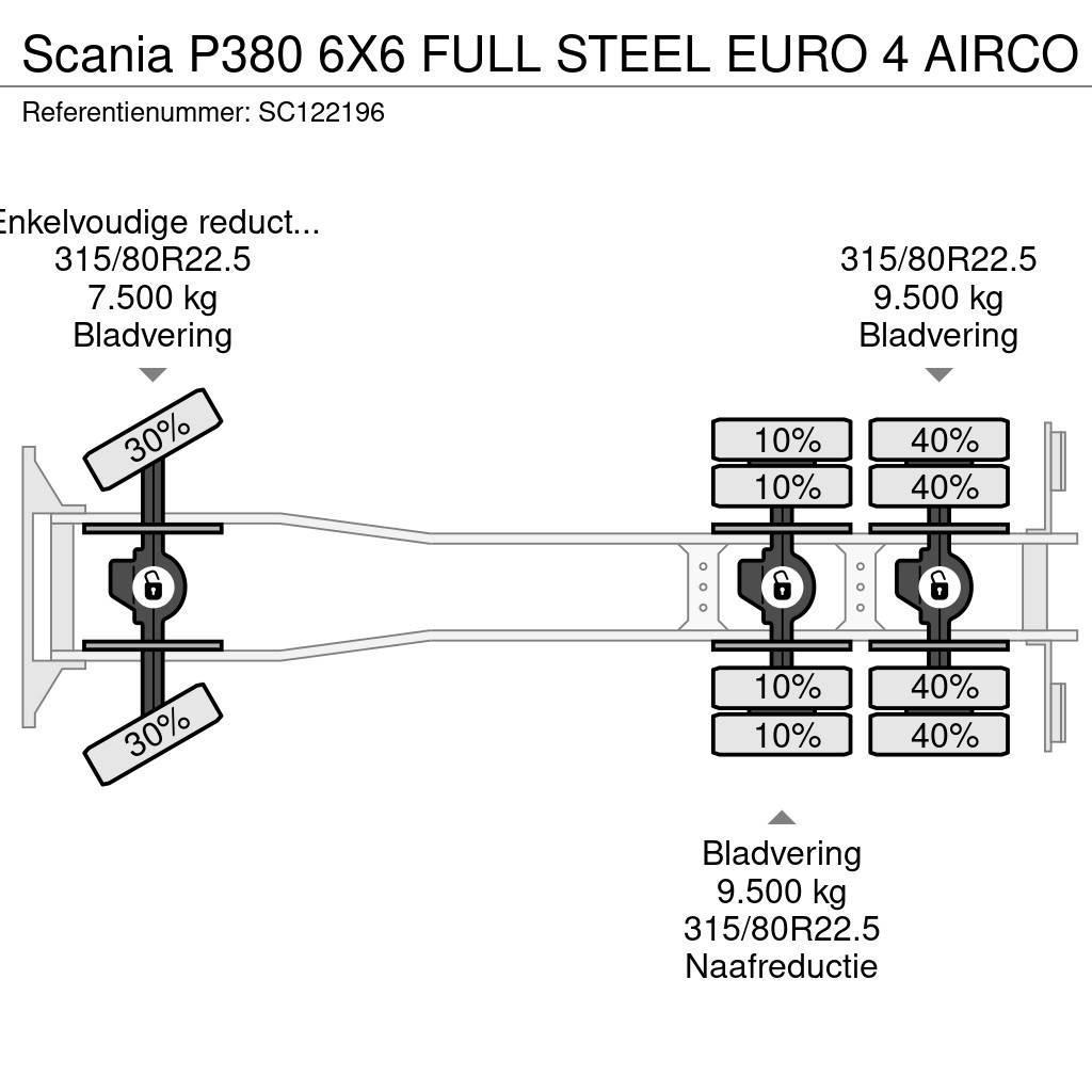 Scania P380 6X6 FULL STEEL EURO 4 AIRCO Kamioni-šasije