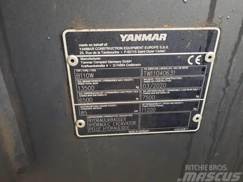 Yanmar B 110 W Bageri točkaši
