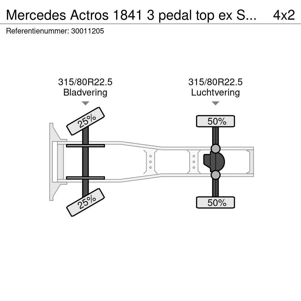 Mercedes-Benz Actros 1841 3 pedal top ex Supermarket Tegljači