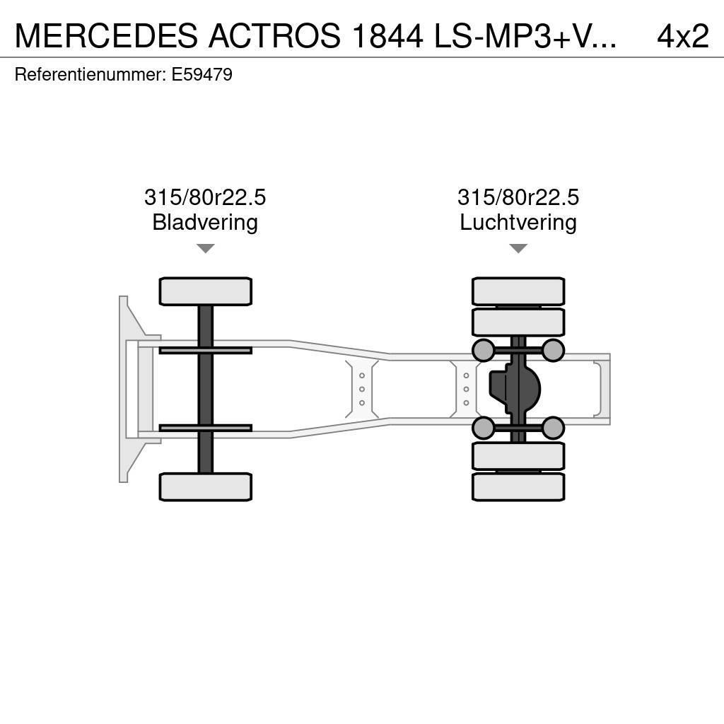 Mercedes-Benz ACTROS 1844 LS-MP3+VOITH Tegljači