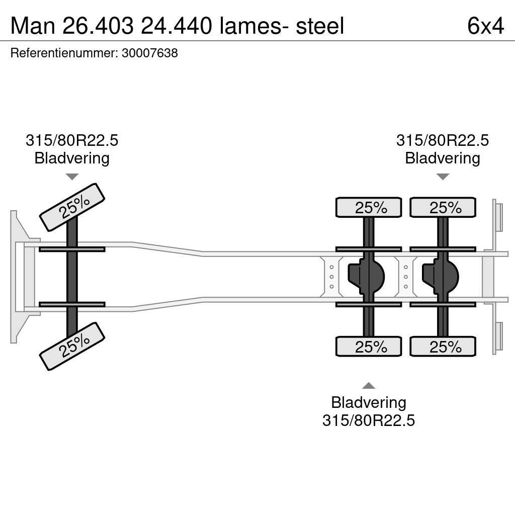 MAN 26.403 24.440 lames- steel Kamioni-šasije