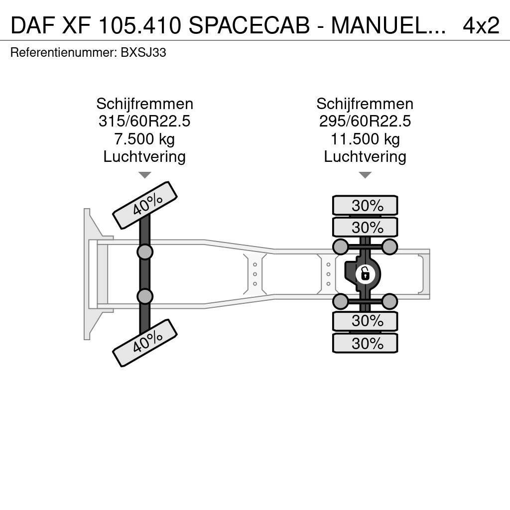 DAF XF 105.410 SPACECAB - MANUEL - 900.000KM - STAND K Tegljači