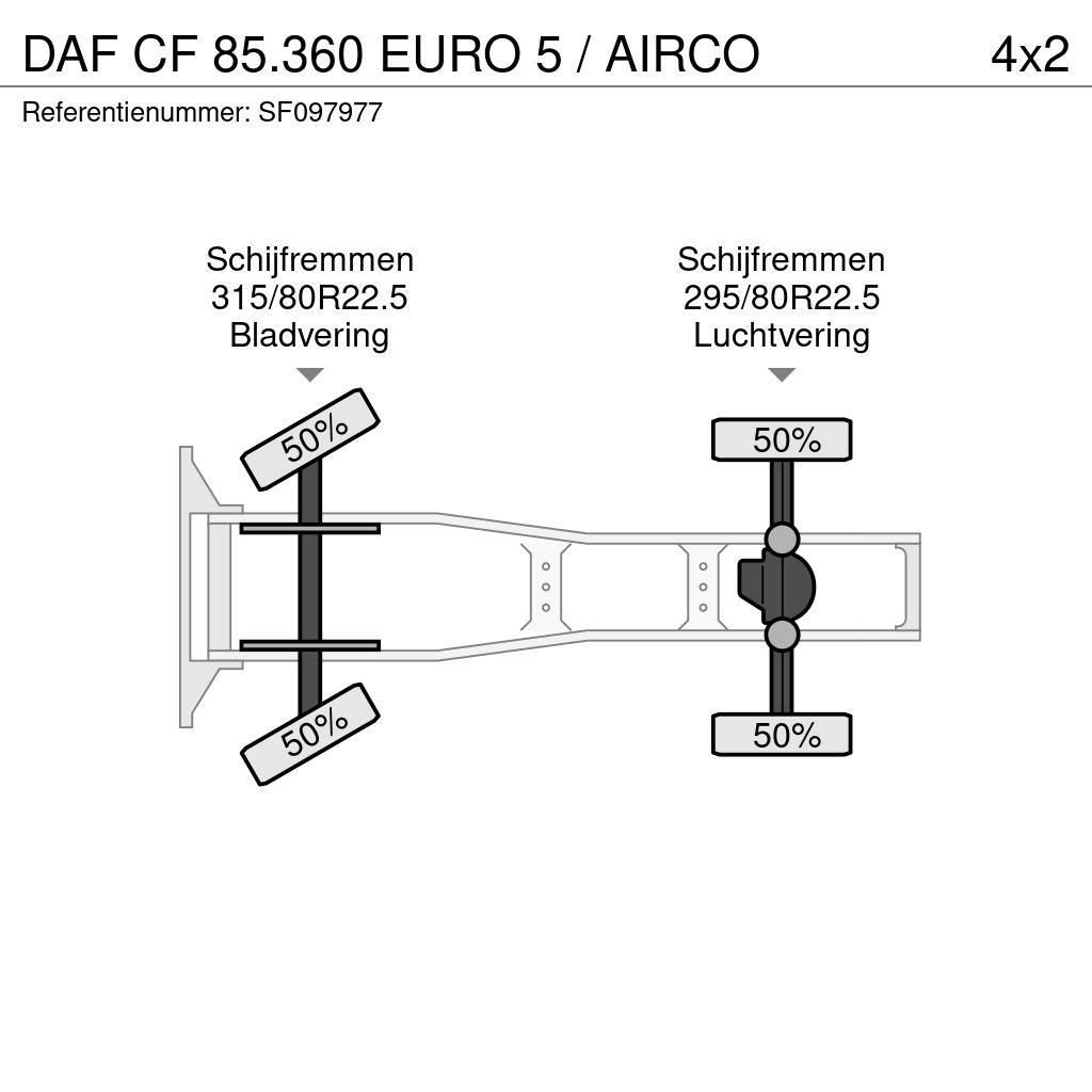 DAF CF 85.360 EURO 5 / AIRCO Tegljači