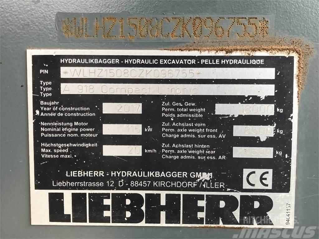 Liebherr A918 Compact Bageri točkaši