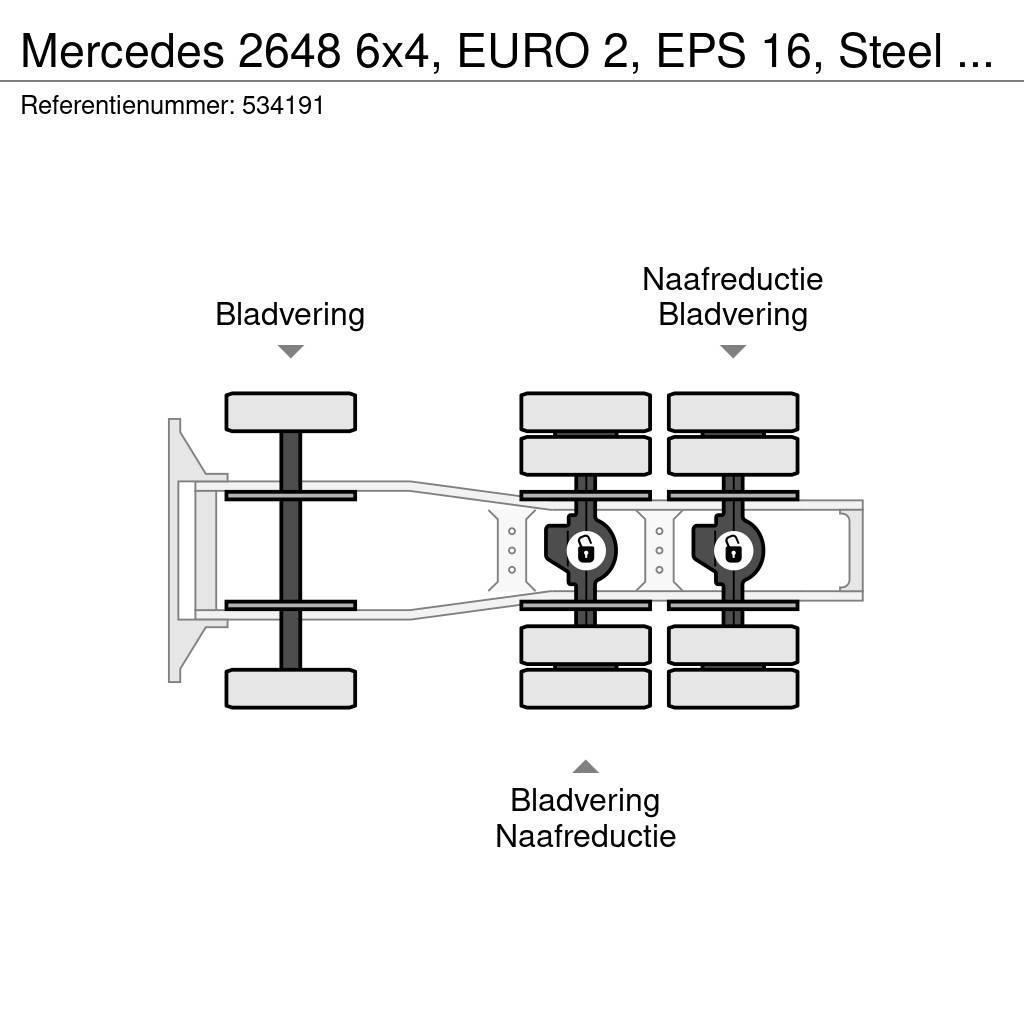 Mercedes-Benz 2648 6x4, EURO 2, EPS 16, Steel Suspension Tegljači