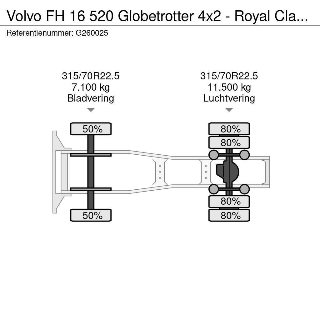 Volvo FH 16 520 Globetrotter 4x2 - Royal Class - Perfect Tegljači