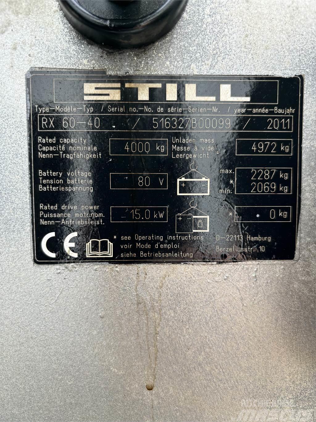 Still RX60-40 Električni viljuškari