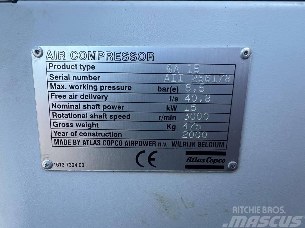 Atlas Copco Compressor, Kompressor GA 15 FF Kompresori
