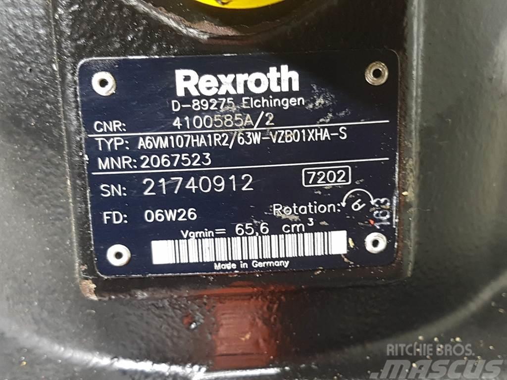 Ahlmann AZ150-Rexroth A6VM107HA1R2/63W-Drive motor Hidraulika