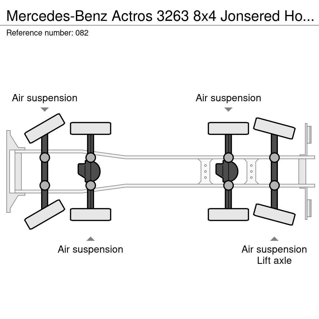 Mercedes-Benz Actros 3263 8x4 Jonsered Holztransporter/Retarder/ Kamioni za drva Šticari