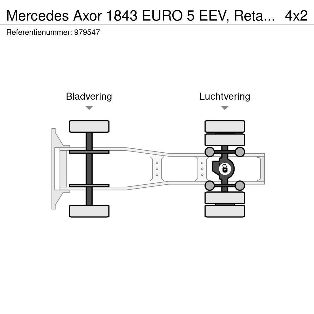 Mercedes-Benz Axor 1843 EURO 5 EEV, Retarder, ADR, PTO Tegljači