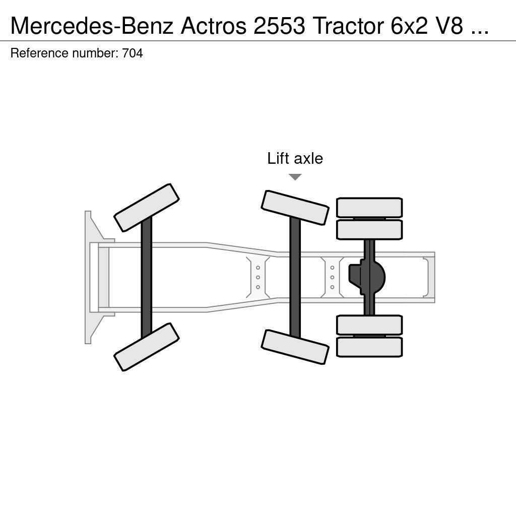 Mercedes-Benz Actros 2553 Tractor 6x2 V8 EPS Retarder Big Axle G Tegljači