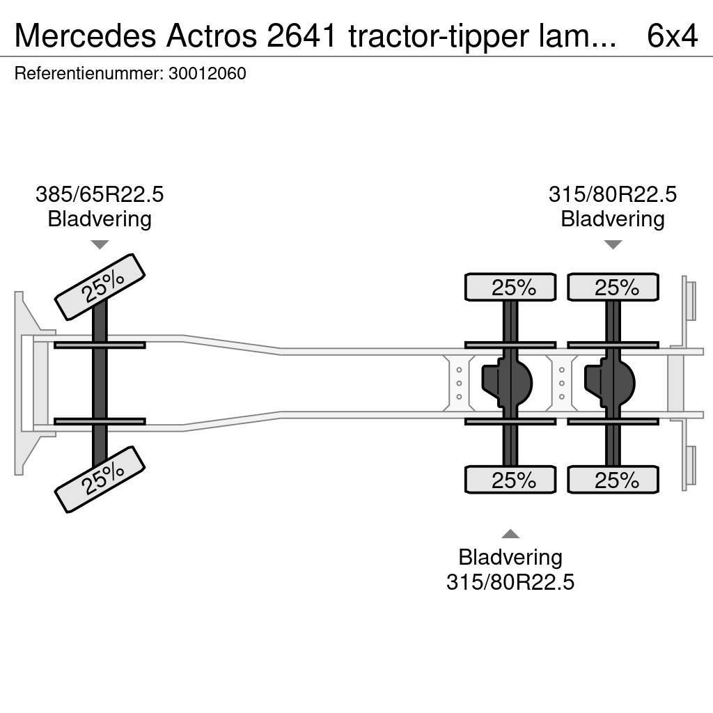 Mercedes-Benz Actros 2641 tractor-tipper lamessteel Kiperi kamioni