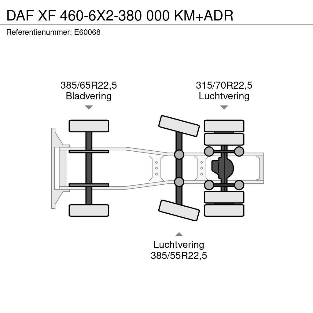 DAF XF 460-6X2-380 000 KM+ADR Tegljači