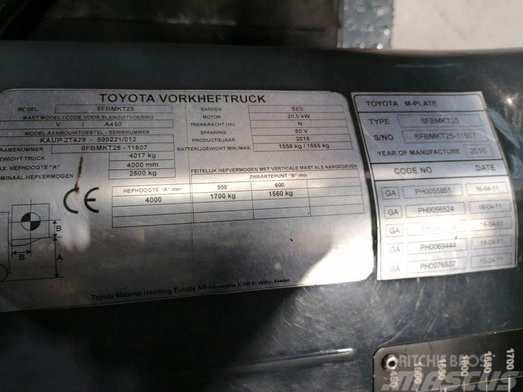 Toyota 8FBMKT25 Električni viljuškari