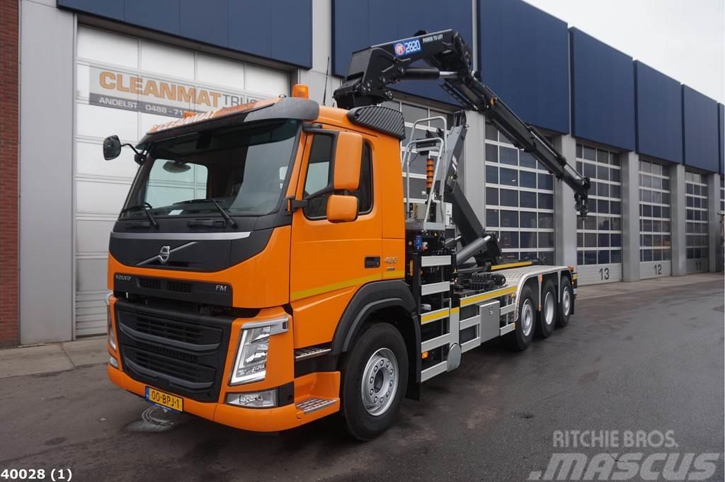 Volvo FM 420 8x2 HMF 28 ton/meter laadkraan Rol kiper kamioni sa kukom za podizanje tereta