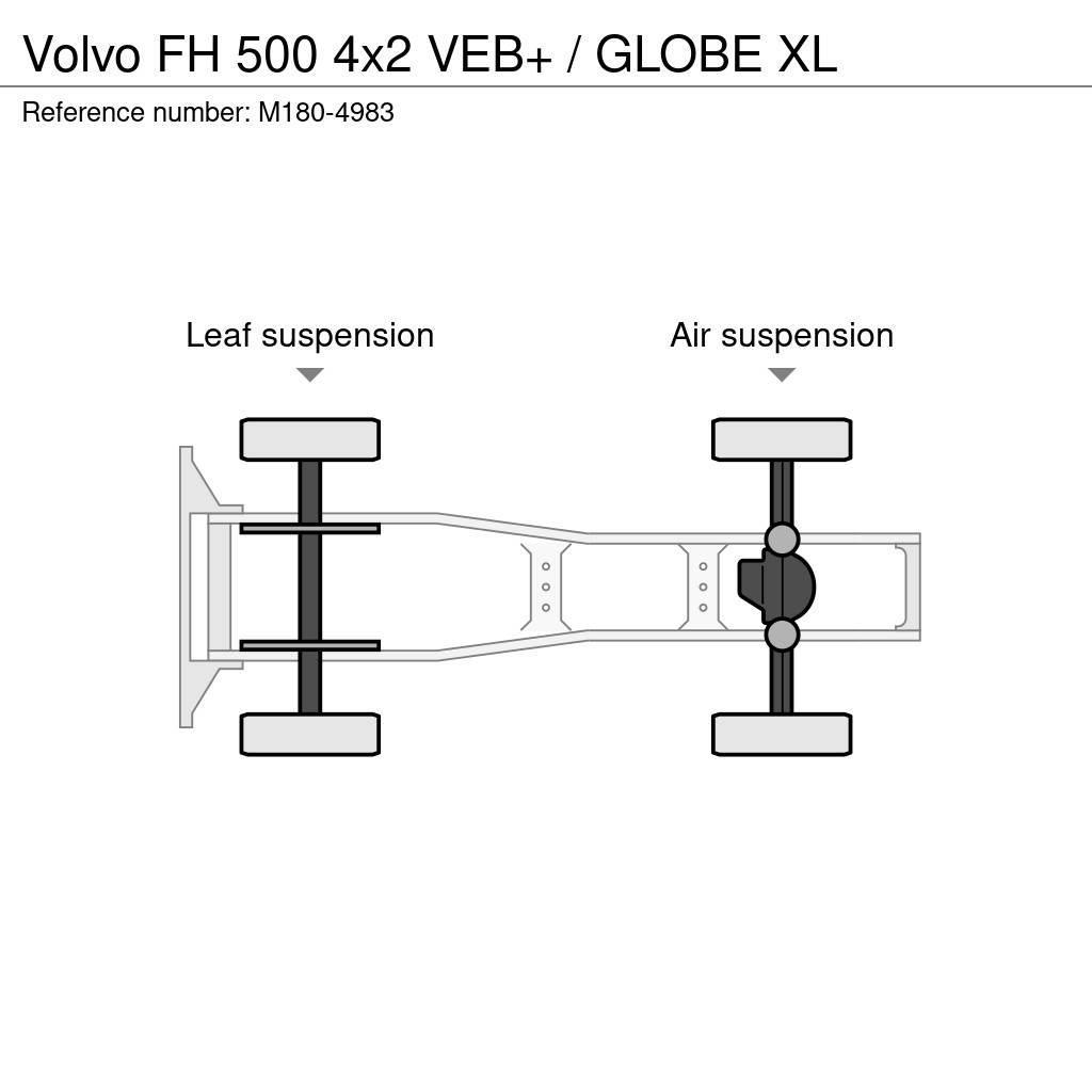 Volvo FH 500 4x2 VEB+ / GLOBE XL Tegljači