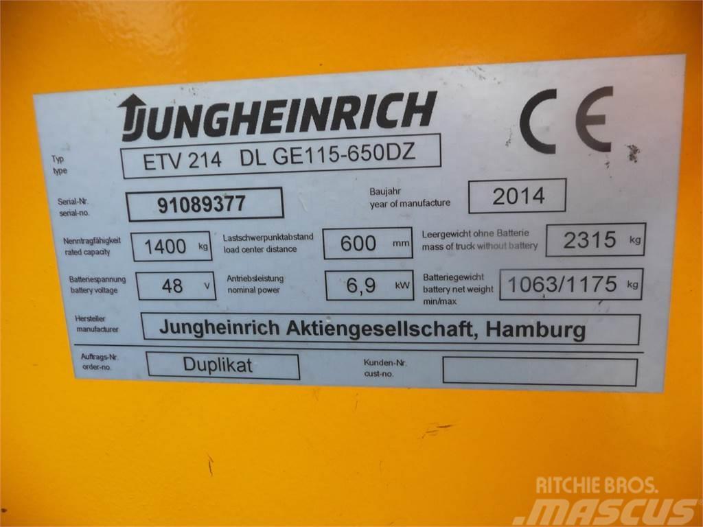 Jungheinrich ETV 214 650 DZ Viljuškari sa pomičnim stupom
