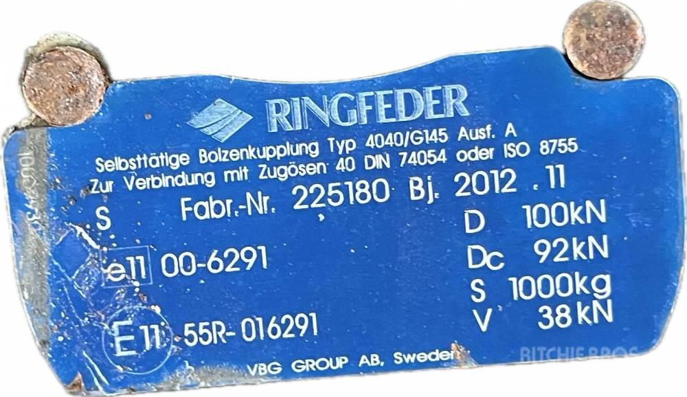 MAN TGL ZADNÍ PŘÍČKA SE ZÁVĚSEM RINGFEDER 4040/G145, 1 Ostale kargo komponente