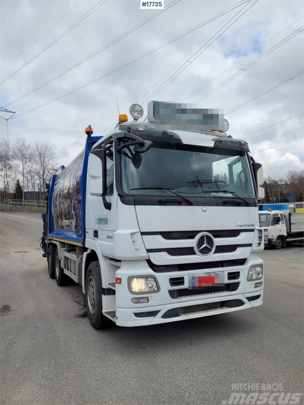 Mercedes-Benz Actros 2541 1-chamber Compactor truck w/ Joab supe Kamioni za otpad
