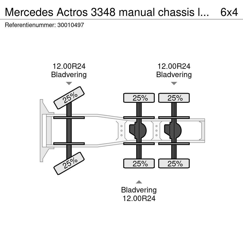 Mercedes-Benz Actros 3348 manual chassis lourd! Tegljači