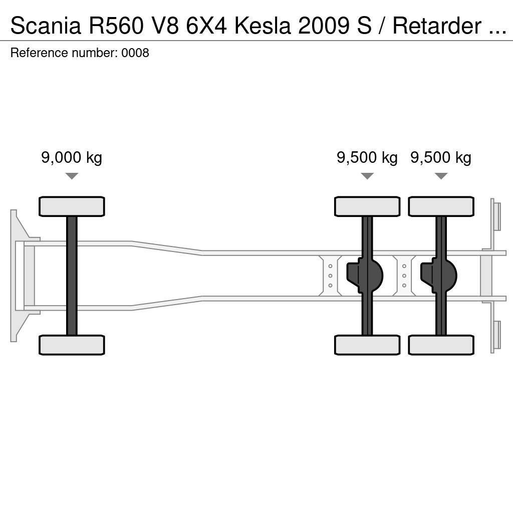 Scania R560 V8 6X4 Kesla 2009 S / Retarder / Euro 5 Kamioni za drva Šticari