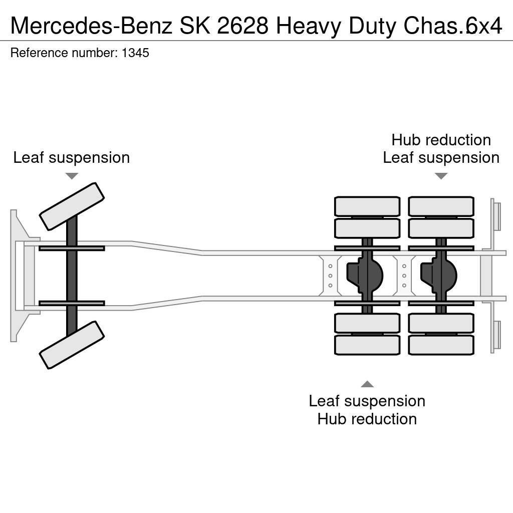 Mercedes-Benz SK 2628 Heavy Duty Chassis 6x4 V8 ZF Big Axle Good Kamioni-šasije