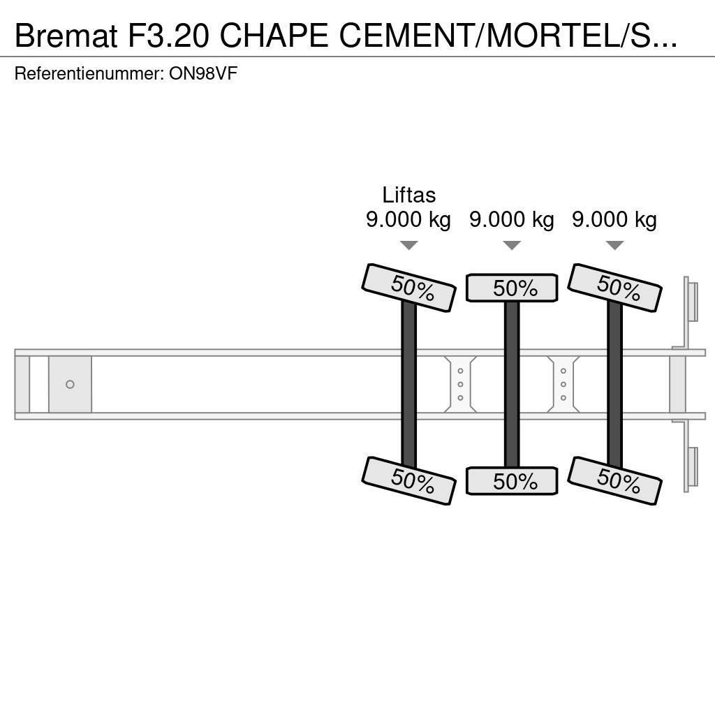  Bremat F3.20 CHAPE CEMENT/MORTEL/SCREED/MORTAR/EST Ostale poluprikolice