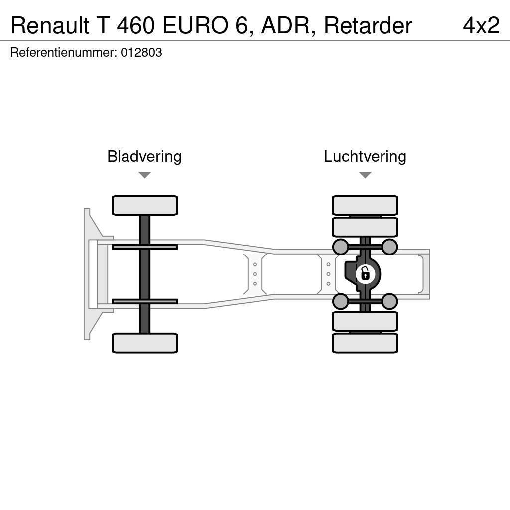 Renault T 460 EURO 6, ADR, Retarder Tegljači
