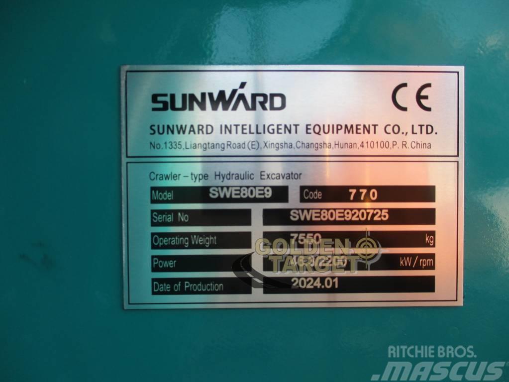 Sunward SWE80E9 Mini Hydraulic Excavator Mini bageri < 7t