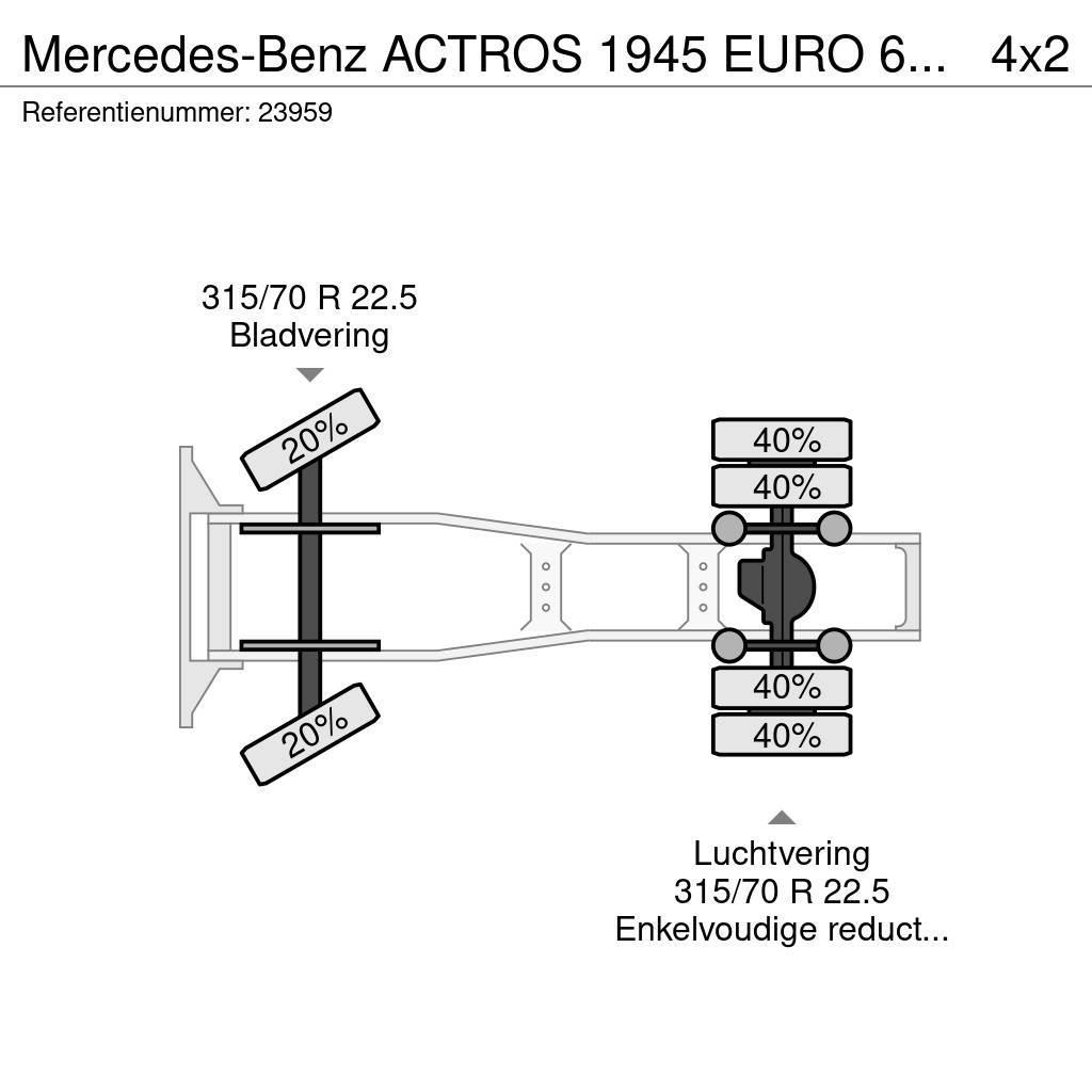 Mercedes-Benz ACTROS 1945 EURO 6 651.000KM Tegljači