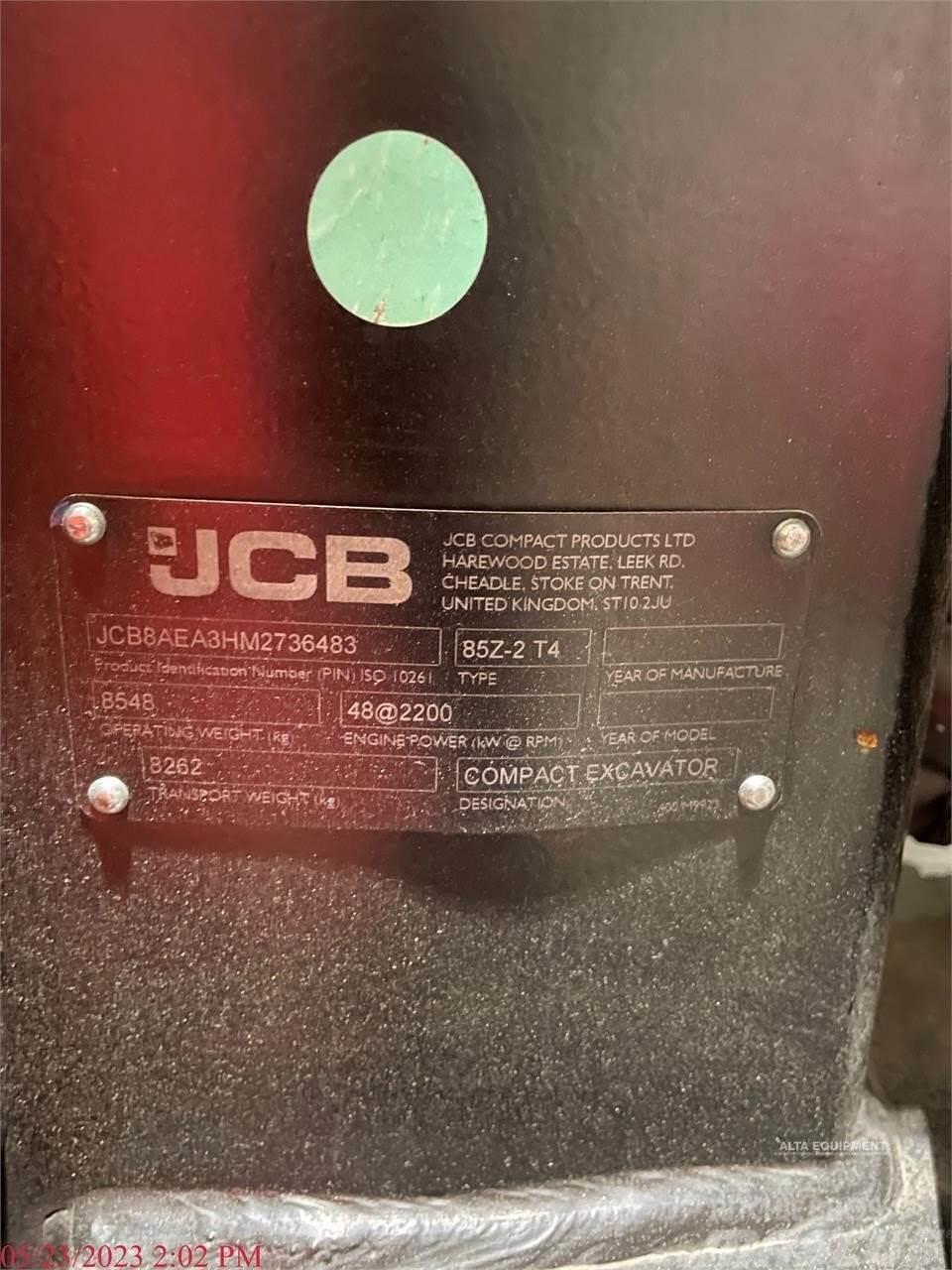 JCB 85Z-2 Bageri guseničari