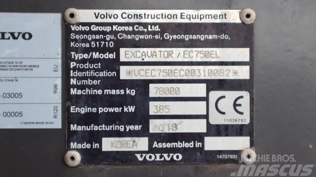 Volvo EC 750 EL | BUCKET | GOOD CONDITION Bageri točkaši