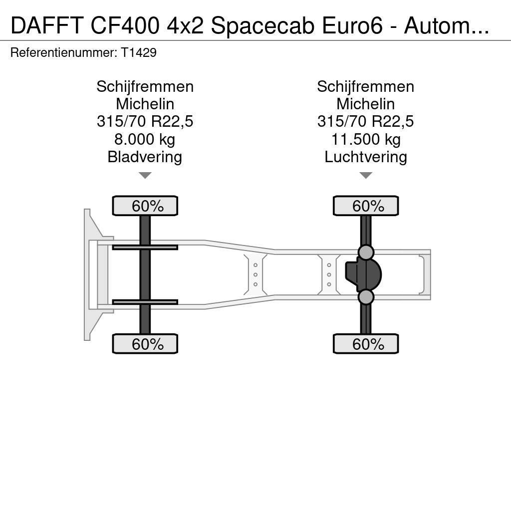 DAF FT CF400 4x2 Spacecab Euro6 - Automaat - Airco - 0 Tegljači