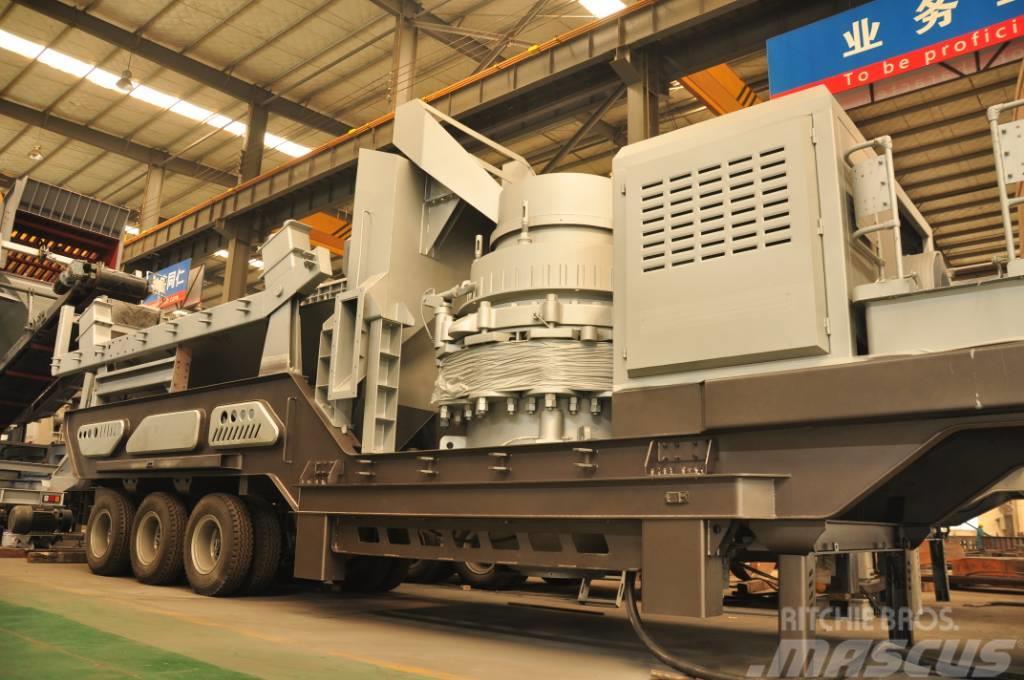 Liming HP300 mobile cone crusher&screen for stone&rock Mobilne drobilice