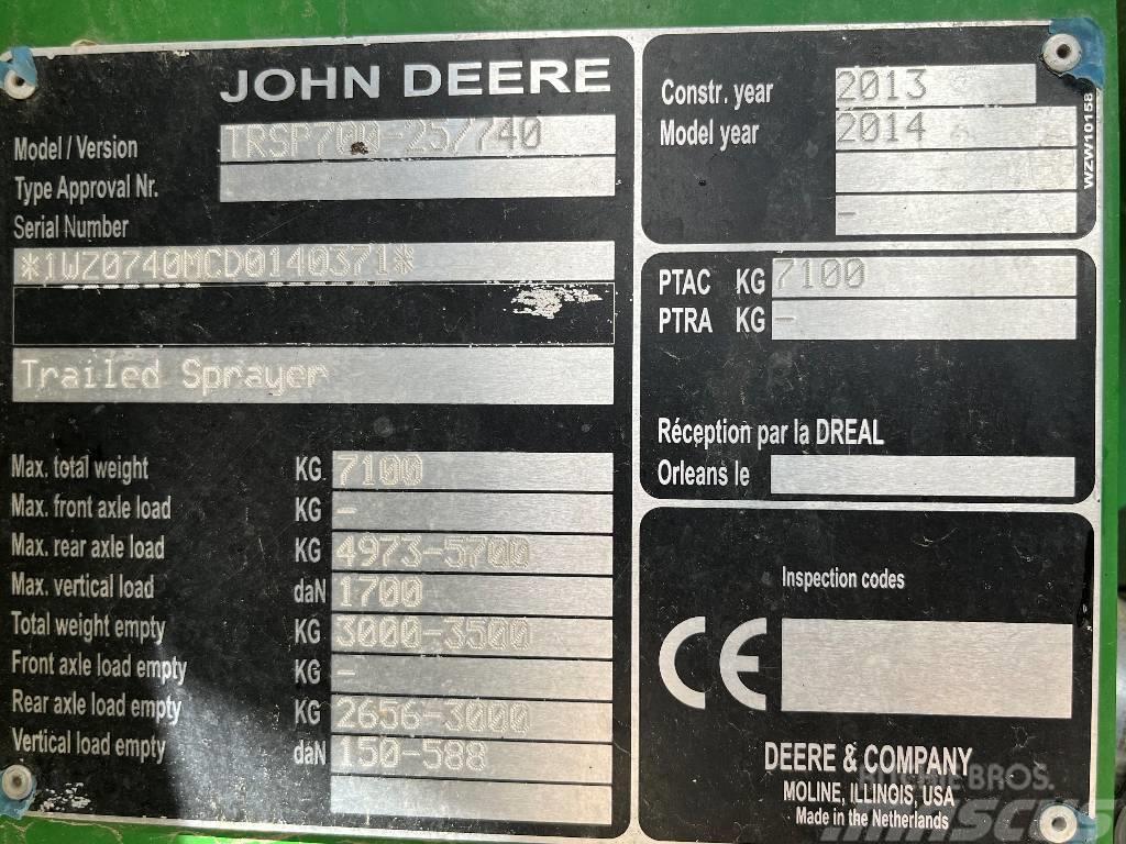 John Deere M 740 i Dismantled: only spare parts Vučene prskalice