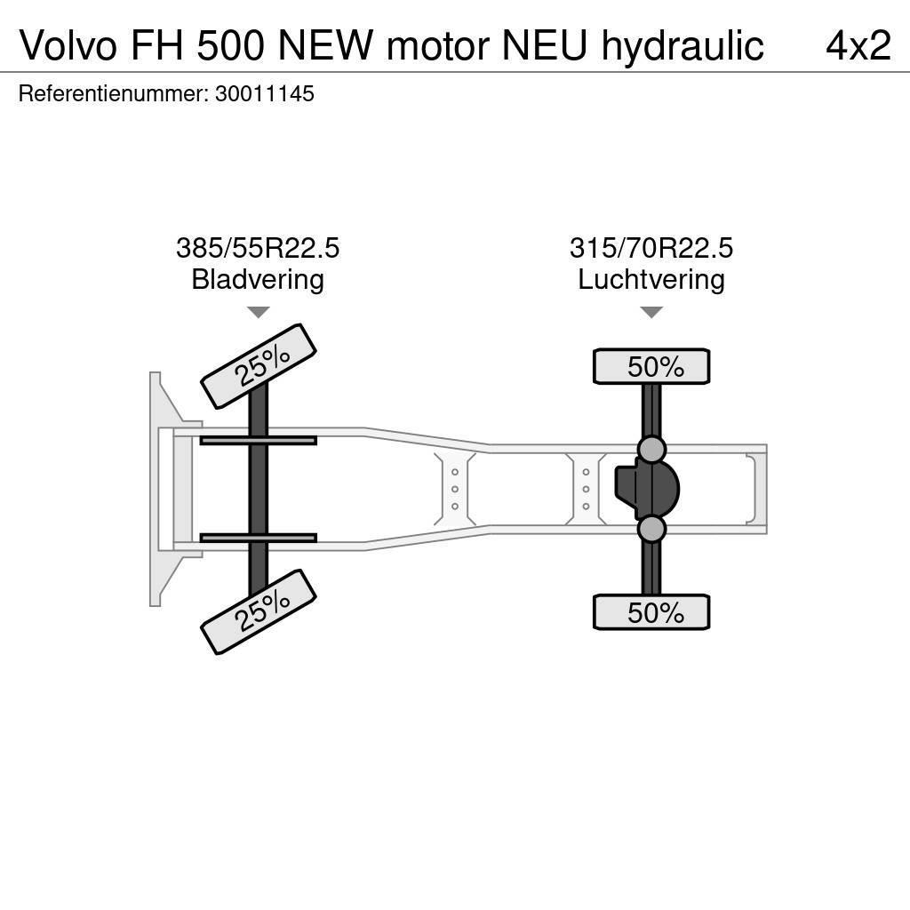 Volvo FH 500 NEW motor NEU hydraulic Tegljači