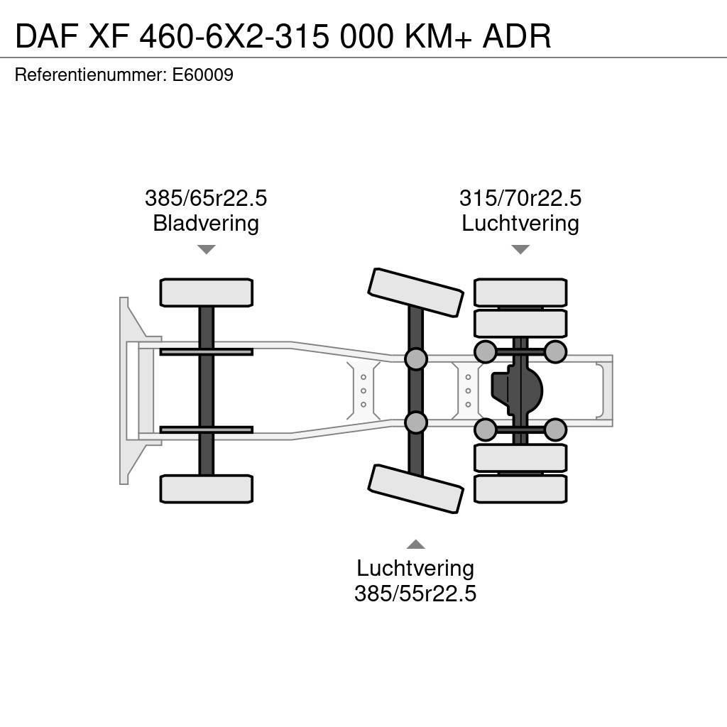 DAF XF 460-6X2-315 000 KM+ ADR Tegljači